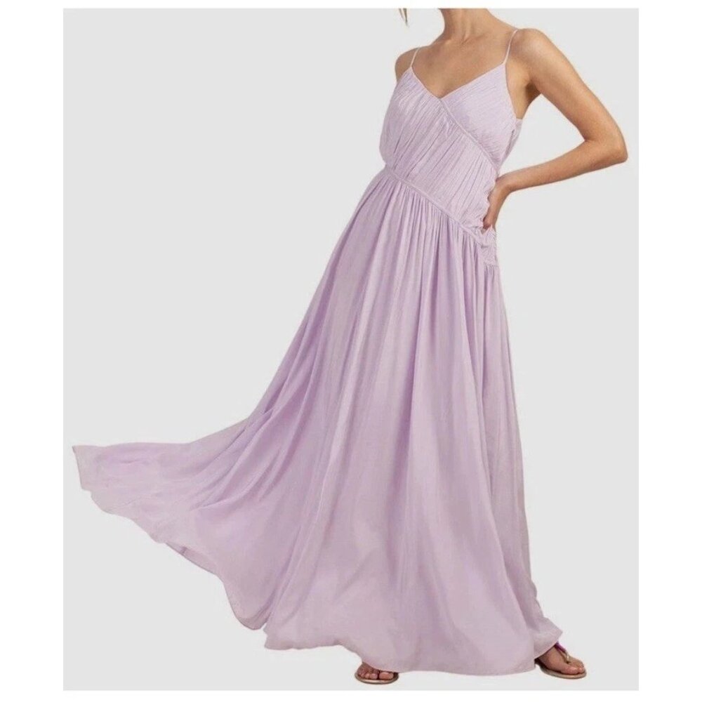 Trina Turk Cherry Grove maxi dress Women's Size Small Lilac New with Tag